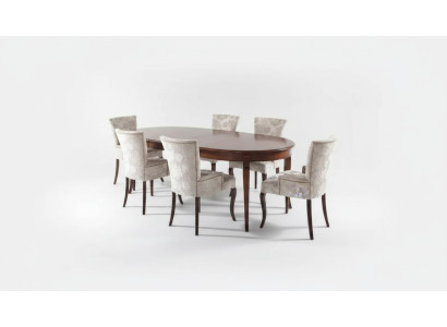 Diseño de comedor conjunto de 5 piezas. Grupo de sillas de muebles, mesa y 4 sillas.
