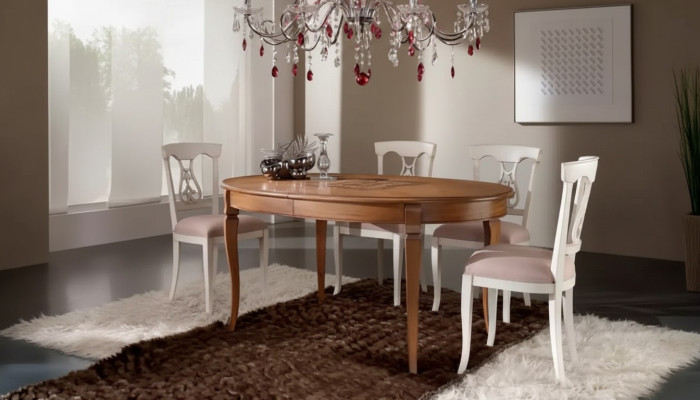 Juego de comedor Mesa comedor 4 sillas Conjunto Grupo de comedor clásico Marrón de 5 piezas.
