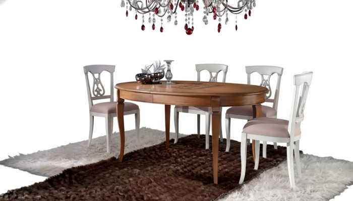 Juego de comedor Mesa comedor 4 sillas Conjunto Grupo de comedor clásico Marrón de 5 piezas.