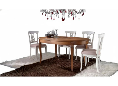 Juego de comedor Mesa comedor 4 sillas Conjunto Grupo de comedor clásico Marrón de 5 piezas.