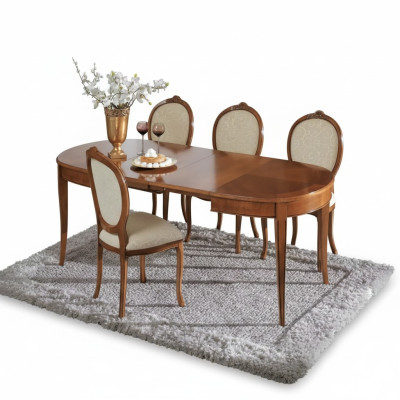 Mesa de comedor 4 sillas silla comedor set grupo de comedor mesa marrón conjunto