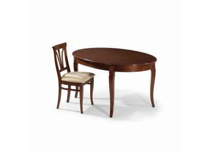 Mesa de comedor 4 sillas Conjunto clásico de comedor de 5 piezas Set de mesa ovalada