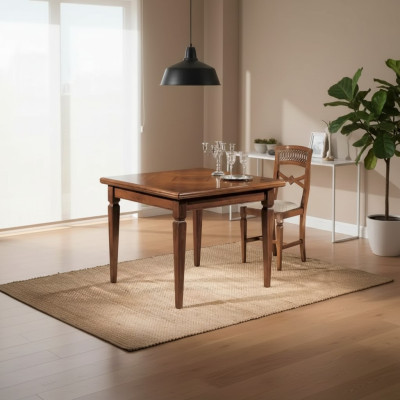 Muebles de comedor Mesas Cuadradas de Madera Marrón Mesas de Comedor de Madera Maciza Nuevas