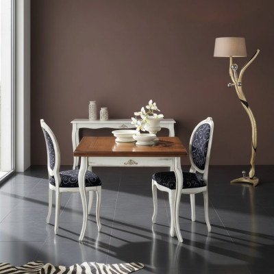 Mesa de comedor 4 sillas Conjunto de comedor Grupo de comedor Juego de mesa Blanco Nuevo