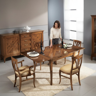 Juego de mesa con 4 sillas Conjunto de comedor Silla Set Mesa 5-piezas Set Nuevo