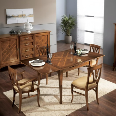 Juego de mesa con 4 sillas Conjunto de comedor Silla Set Mesa 5-piezas Set Nuevo