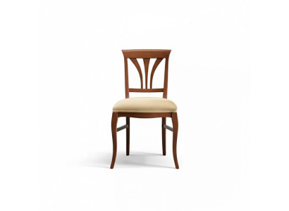 Silla sin reposabrazos Silla de comedor de madera Comedor Marrón Diseño Clásico