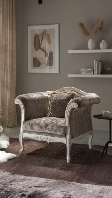 Sillón de 1 plaza Sofás tapizados de diseño de lujo Tela Gris Sofá Nuevo