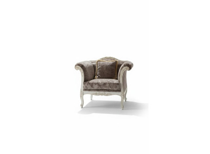 Sillón de 1 plaza Sofás tapizados de diseño de lujo Tela Gris Sofá Nuevo