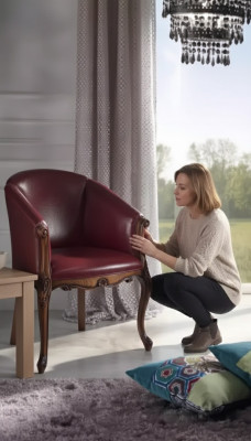 Sofá de diseño, silla, sofá, acolchado, lujo, cuero, sofás de 1 asiento, nuevo.