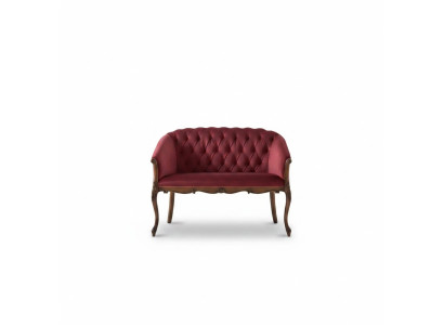 Diseño Chesterfield Sofá 2 plazas Sofá lujo Clásico Textil Sofás