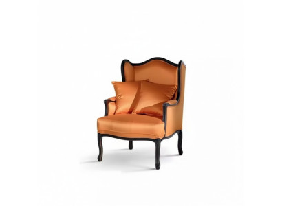 Clásico sillón sofá de 1 plaza de diseñador de textiles nuevos.