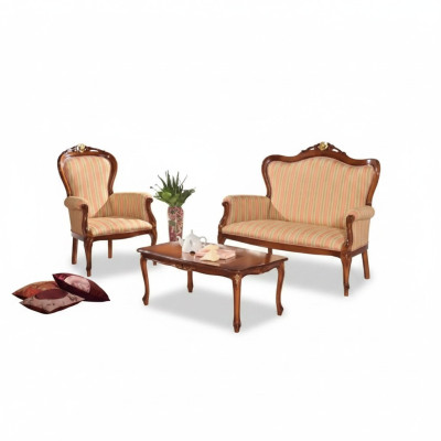 Sofá de 2 plazas juego de muebles tapizado sofá diseño clásico de lujo nuevo.