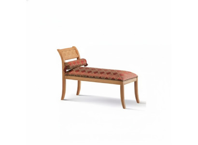 Chaiselongue Clásico Muebles Sala de estar Diseño Sofá Textil Rojo
