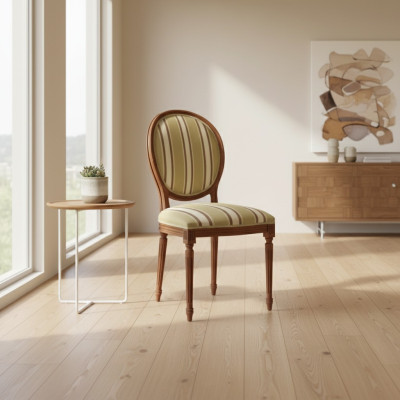 Silla de madera Muebles italianos Sillas de comedor Diseño de lujo Madera maciza