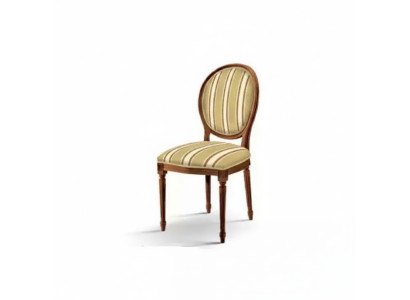 Silla de madera Muebles italianos Sillas de comedor Diseño de lujo Madera maciza