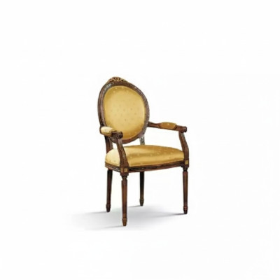 Clásica silla de respaldo, silla de madera, silla de comedor, muebles de madera de lujo nuevos.