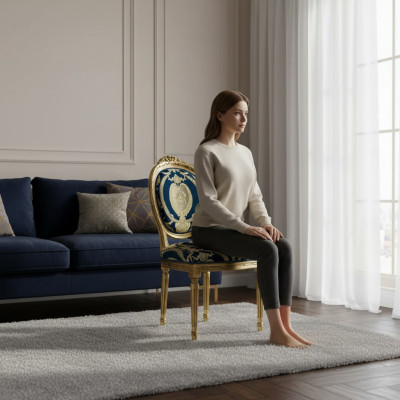 Silla dorada comedor moderna Sillas de madera Diseño elegante de comedor nuevo