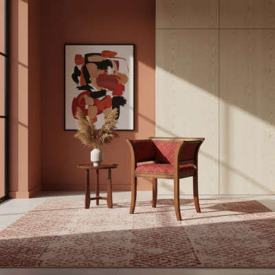 Comedor Silla de madera con reposabrazos Diseño clásico Nuevo Asiento tapizado