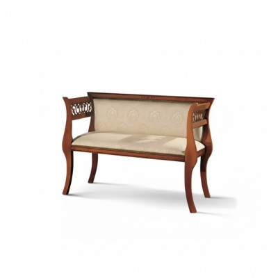 Banco Clásico de Lujo Asientos Acolchados Designer Furniture 111x43x78