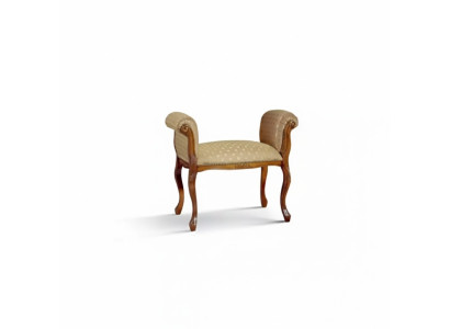 Banco de instalación, banco de asiento beige, banco de diseñadores, asientos tapizados, bancos.