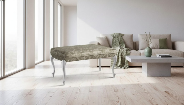 Diseño Taburete Banco Lujo Puf Muebles Reposapiés Reposapiés Gris Nuevo