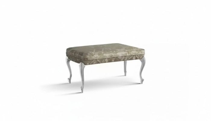 Diseño Taburete Banco Lujo Puf Muebles Reposapiés Reposapiés Gris Nuevo