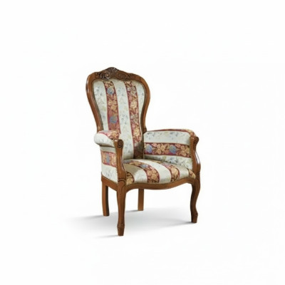 Sofá de 1 plaza de tela para sala de estar de lujo, mueble individual.