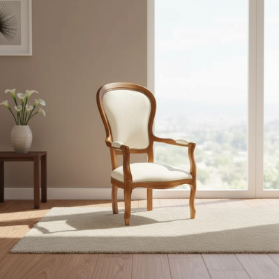 Silla de relax de lujo de diseño de una plaza con cojín de tela lounge.