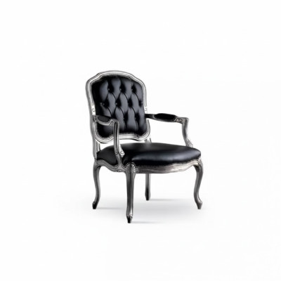 Silla de diseño de lujo estilo italiano Muebles de un asiento Sillón de madera Nuevo
