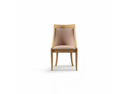 Silla de comedor de lujo, tela de alta calidad, diseño de madera maciza, silla tapizada clásica.