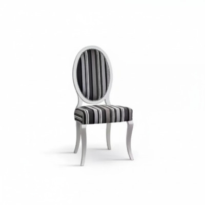Silla Sillón Macizo Clásico Madera Textil Butaca Salón Tapizada Nuevo