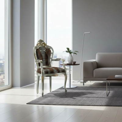 Silla tapizada Sillas Silla de comedor Silla de oficina clásica Butaca Diseño