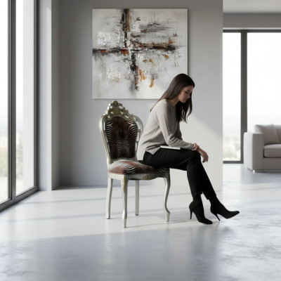 Silla de lujo, sillón, muebles de comedor, muebles de madera, diseño de muebles, sillón nuevo