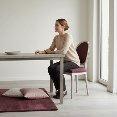 Sillas clásicas Silla de comedor de lujo de madera Silla con respaldo de madera Silla de diseño