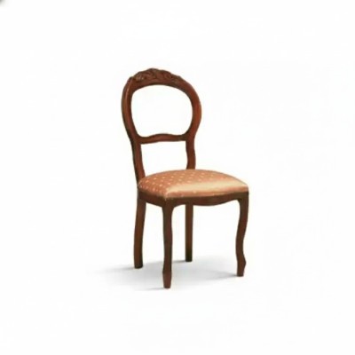 Silla de madera clásica de lujo con diseño de silla respaldo de madera para comedor.