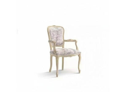 Silla tapizada con apoyabrazos, silla de lujo para sala de estar comedor sillón
