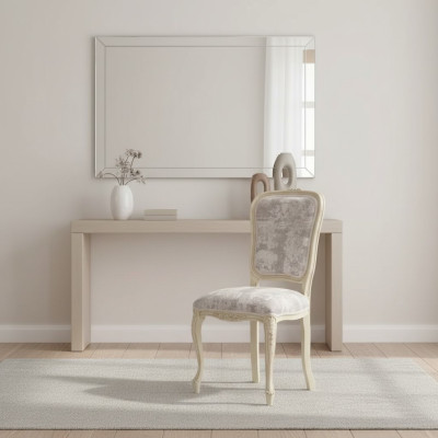 Silla de madera con respaldo diseño silla silla de comedor de lujo clásica de madera