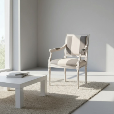 Sillas de comedor clásicas de madera de lujo de Italia.