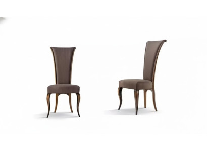 Silla clásica diseñador tapizada textil de lujo, silla de comedor nueva.