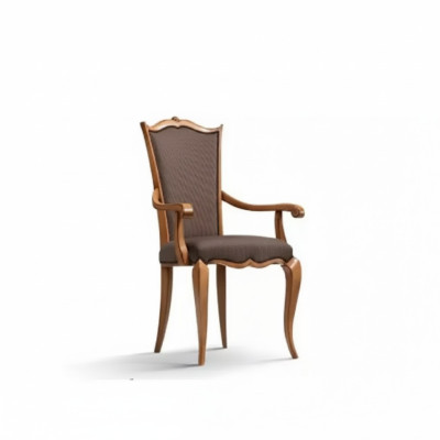 Lujo Nuevo Silla Silla Sillas Silla de comedor Diseño Silla tapizada Marrón