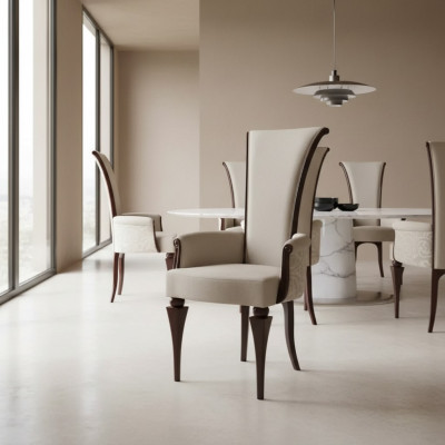 Muebles de comedor Silla de madera Muebles Silla tapizada de madera Clásico Nuevo