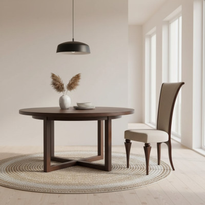Silla gris de lujo para comedor, tapizada con elegantes sillas clásicas nuevas.