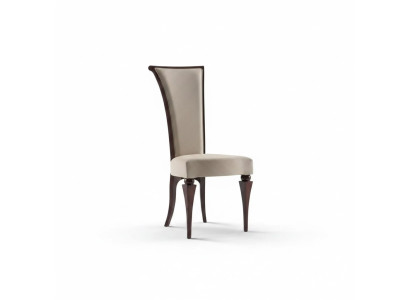 Silla gris de lujo para comedor, tapizada con elegantes sillas clásicas nuevas.