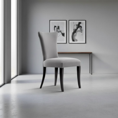 Silla clásica de diseñador, silla de comedor de madera de lujo, muebles de madera.