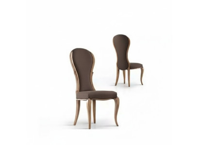 Silla de comedor de lujo diseño de madera marrón Estilo italiano muebles nuevos