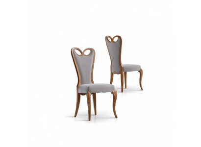 Silla de comedor sin apoyabrazos marrón diseño textil silla de comedor de lujo