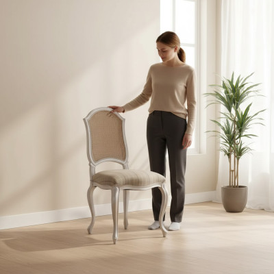 Silla de sillón Diseño Silla Silla tapizada Sillas de lujo Silla de comedor Art déco
