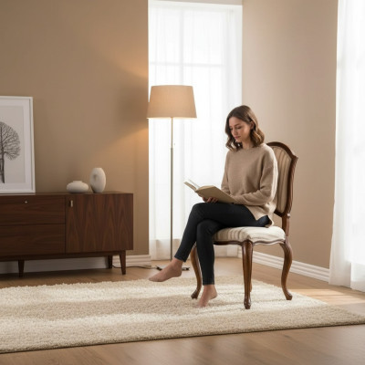 Silla de diseñador Silla de comedor clásica de lujo Muebles nuevos Sillón de respaldo