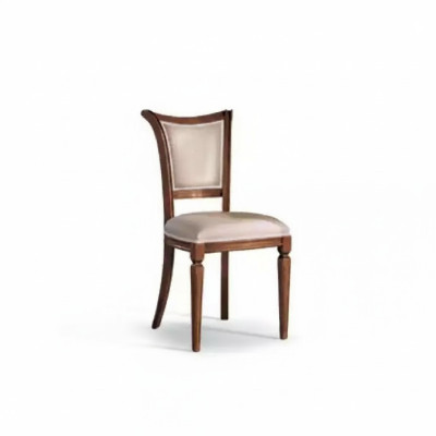 Silla del comedor silla sillón asiento comedor madera clásico lujo gris